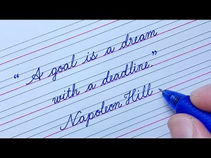How to write in cursive | Quotes in cursive writing | Cursive handwriting practice | Calligraphy EP3
