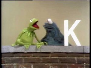 Classic Sesame Street - Kermit And The Letter K With Cookie Monster