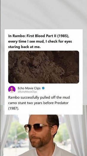 Rambo First Blood Part II 1985 Mud Camo Scene Was Filmed Two Years Before Predator 1987