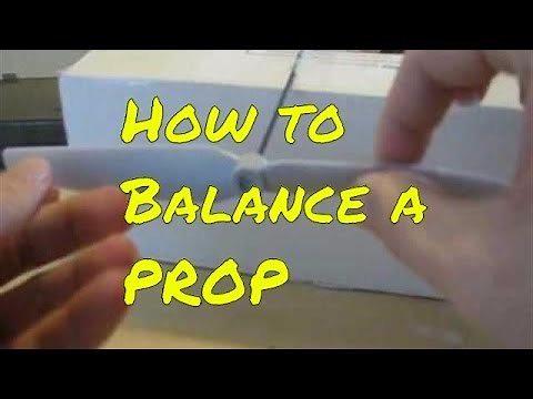 How to balance a plastic Prop