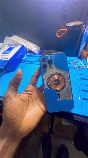 12pro max back glass changed!! #automobile #smartphone