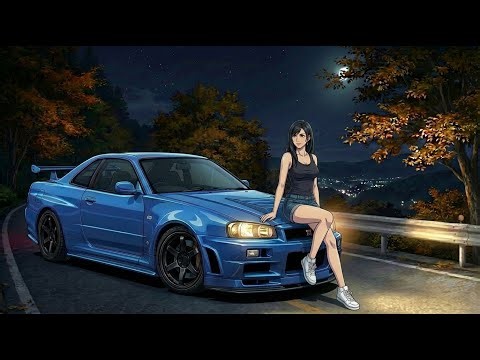 Initial D Anime - The Legend of the R34 GTR Neon Heart Overdrive Hyper Eurobeat X City Pop | AMV