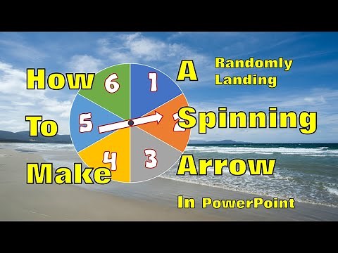 RANDOM SPINNER - How to make a spinning arrow in PowerPoint that spins, slows and stops randomly!
