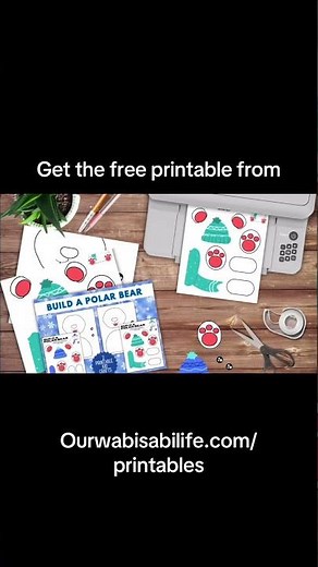 Free Build a Polar Bear Printable