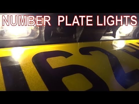 How to Fix Rear Number Plate Lights. License Plate Bulbs or Wiring at Fault?