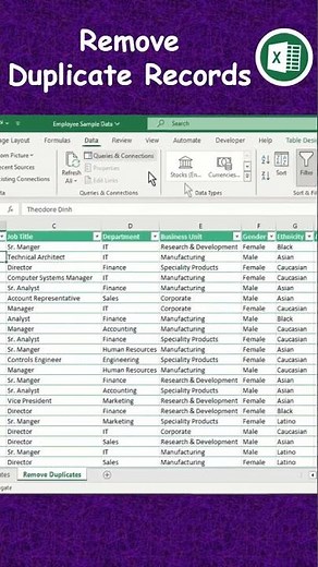 How to Find and Remove Duplicates in Excel | Delete Duplicate Data in Excel