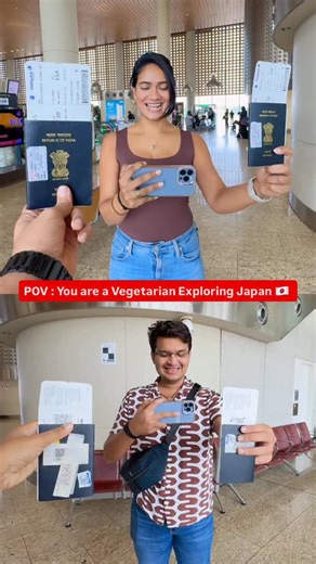 Did you know food in Japan can be super pocket-friendly if you know where to eat? Mihir & I are vegetarians — and still enjoyed Ramen, Sushi & Takoyaki… 100% veg versions! 🤤 We’re so excited to announce our JAPAN GROUP TRIP 2.0 this March 2026, right in time for the magical Cherry Blossom season — and yes, at a price no one can beat 😉🌸 Because travelling with you all is what makes every journey unforgettable ❤️ And YES — Mihir & I will be travelling with the group again! ✈️🤍 Wanna explore Ja