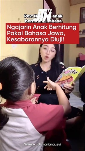 Ngajarin Anak Berhitung Pakai Bahasa Jawa, Kesabarannya Diuji!