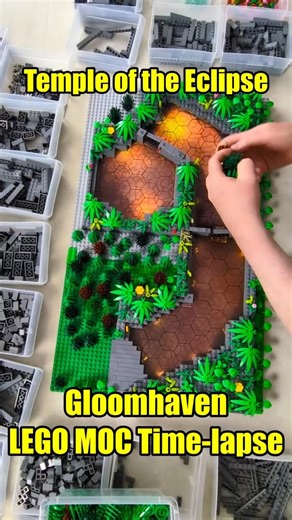 From Elements to Eclipse ⚔️ | Temple Transformation Timelapse (Gloomhaven LEGO MOC)