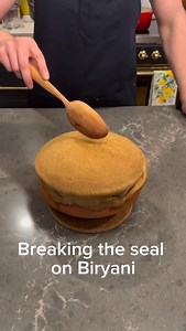 TasteAtlas on Instagram: "Dum Pukht Biryani 📍Mughal India 🇮🇳 A royal 16th-century biryani prepared with the Dum Pukht method — slow-cooked in a sealed pot where the lid is made of dough to trap steam and aromas. This gentle cooking technique infuses every grain with rich flavors of meat and spices, creating one of India’s most elegant culinary traditions. 🎥 Video: @tastinghistorywithmaxmiller"