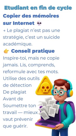 Le plagiat tue ton diplôme avant même la soutenance !