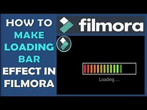 LOADING BAR ON FILMORA ..............