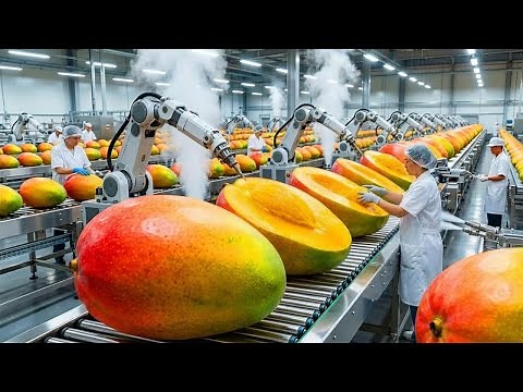 Inside a Modern Dried Mango Factory: From Orchard Harvest to Mango Slices (Full Process)