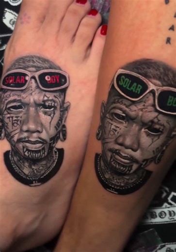 Creative Solar Boy Tattoo Design Ideas