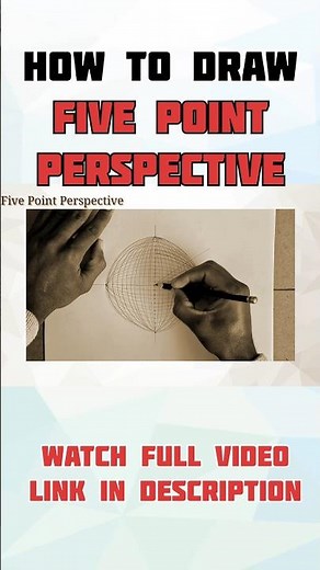 How to draw a five point perspective #perspectivedrawing #perspective