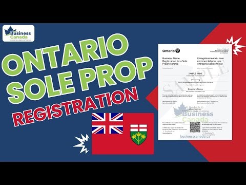 How to Register a Sole Proprietorship in Ontario