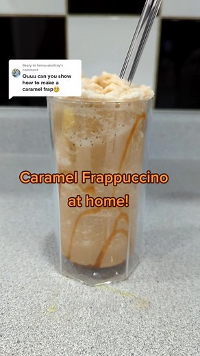 DIY Caramel Frappuccino Recipe at Home