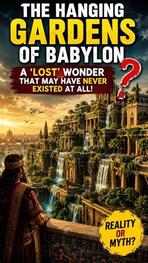 The Hanging Gardens of Babylon: Real Wonder or Ancient Myth? #shorts