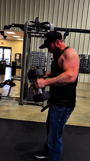 Control Full ROM until you can't, then just control the eccentric. #gymtips #gym #bodybuilding