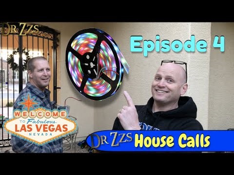 Installing Permanent LEDs w/ DrZzs in Las Vegas - Voltage Injection - RGB Strips in Aluminum Channel