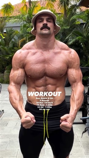 George Armstrong on Instagram: "12K ENGINE TEST Run, Rower & Ski 4 Rounds 1K Run -14 km/h 1K Row - 1:50m / 500m 1K Ski - 1:50m / 500m 90 sec rest 12 total kilometres across run, row, and ski This isn’t cardio. It’s an assessment. The fixed paces (14 km/h run, 1:50/500m row & ski) expose whether your engine is built or just talked about This workout exposes: – your aerobic engine. – your pacing discipline. – your ability to stay composed."