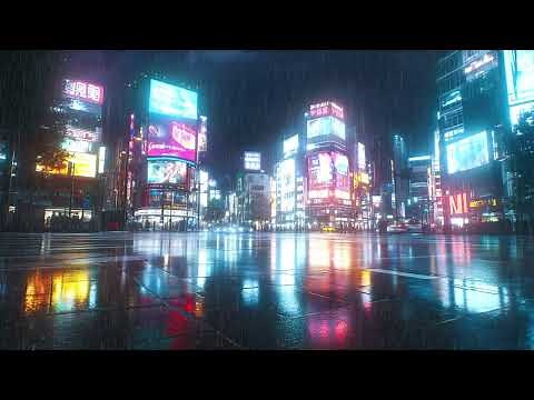 Cyberpunk 2077 City Rain Live Wallpaper 4k 3Hrs-No Sound