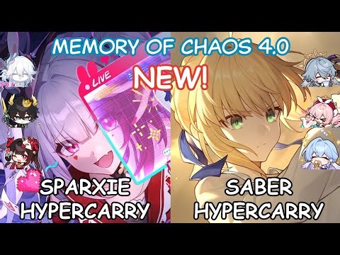 E0S1 Sparxie Hypercarry & E0S1 Saber Hypercarry - MOC 4.0 - Honkai: Star Rail