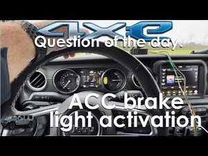 Question of the day: Brake lights and Adaptive Cruise Control.