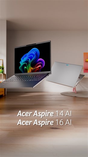 3.9K views | Kenalan dengan #AcerAspire 14 dan 16 AI series terbaru  Ditenagai prosesor #AMD Ryzen™ AI 400 Series, laptop all-rounder ini hadir dengan pilihan layar WUXGA 14” atau 16”, bodi aluminium premium yang tipis dan ringan, plus fitur berbasis AI untuk produktivitas dan kreativitas yang makin maksimal. #AcerNewProduct | Acer Indonesia | Facebook