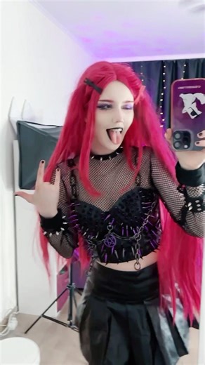 Dark HUNTR/X 💕 Mira Cosplay🖤​⁠ #kpopdemonhunters #huntrix #mirakpopdemonhunters #cosplay