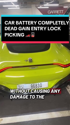 Aston Martin Vantage battery dead. Vehicle gained entry with no damage. Specialist non-destructive entry. DM or call Carkeyservices Mobile Auto Locksmiths covering London, Surrey, Berkshire and Birmingham. #astonmartin #vantage #lockout #carpeople #mobilelocksmith
