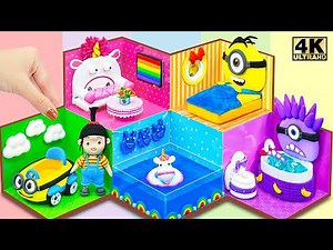 DESPICABLE ME 4 | Build Your Minions Dream House: Themed Rooms for Each Beloved Characters ❤️ DIY