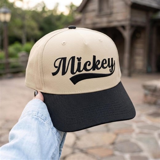 Custom Mickey Embroidered Hat, Vintage Baseball Style Mickey Cap, Disney Park Hat, Magical Theme Park Hat - Etsy
