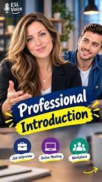 How to Introduce Yourself Professionally 💼
