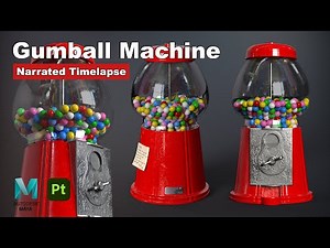 Gumball Machine | Autodesk Maya + Substance 3D Painter