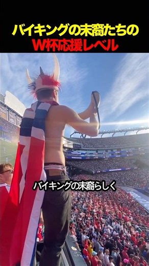 バイキングの末裔たちのW杯応援レベル