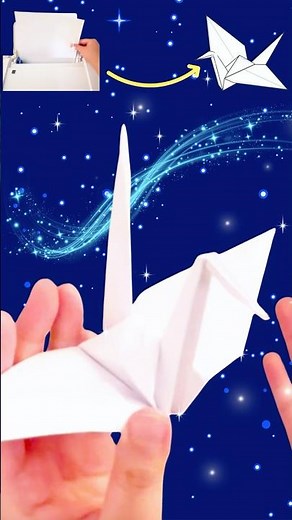 Make an Origami Crane Using Just Printer Paper | Easy Fun for Work, Home, or Kids