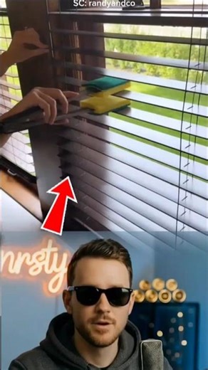 How to Clean Window Blinds Fast and Easy! #shorts #lifehacks