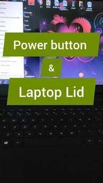 control power button and lid of your pc. #laptop #pc #lid #sleep #staytechie