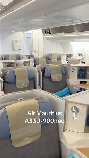 Air Mauritius A330-900neo Business Class #mauritius #airmauritius #a330neo #aviation #airplane