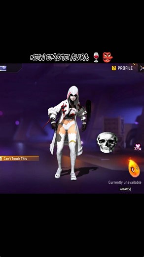 NEW EMOTE AURA 🍷👺 #freefire