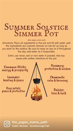 Summer Solstice Simmer Pot Inspiration and Recipe