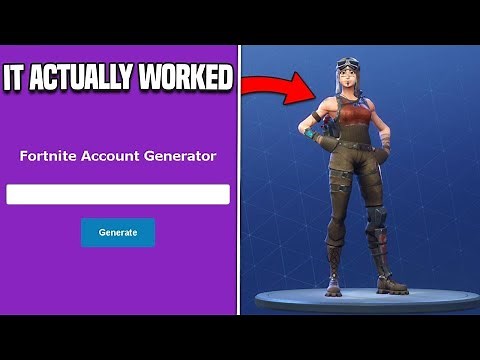 J'ai trouvé un générateur de compte Fortnite GRATUIT et j'ai eu ça....