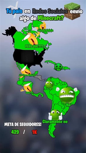 Tú PAIS en REDES SOCIALES puso algo de MINECRAFT #tiktok #mapping #humor #memes