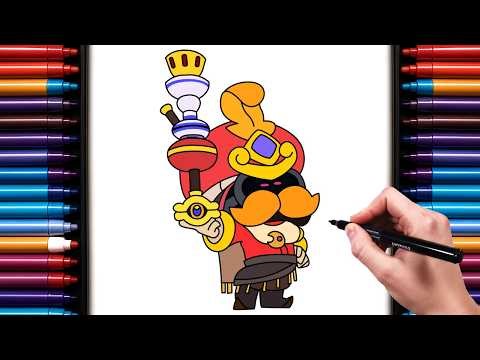How To Draw Heated Sultan Cordelius From Brawl stars | Step by Step Drawing Tutorial