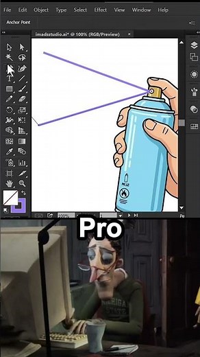 Beginner VS Pro Illustrator Tutorial #illustratortips #illustratortricks #design