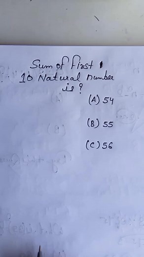 1.5K views · 64 reactions | Sum of first 10 natural number is ? #science #education #students #StarsEverywhere #generalknowledge #trendingreel | Prasann Priyadarshi | Facebook