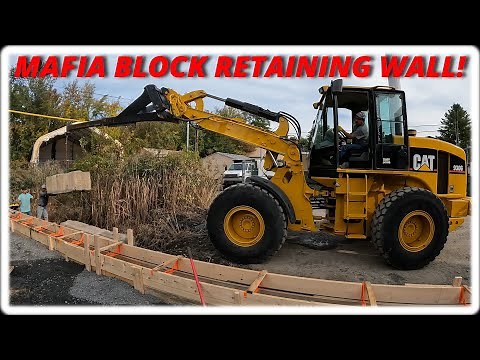 Building A Retaining Wall With Mafia Blocks!