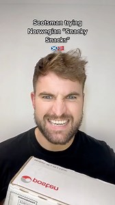 620K views · 10K reactions | Scotsman trying Norwegian “Snacky Snacks” #snacks #foodie #norweigan #norway #scottish #accent #comedy #funny #foryou | Stateside Bulletin | Facebook