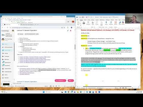 Review 10 and Tutorial 05 (First) on 20 Mar 2026 (Fri) [CC]
